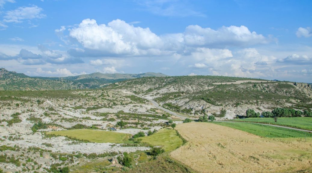 rocks in a sunny valley